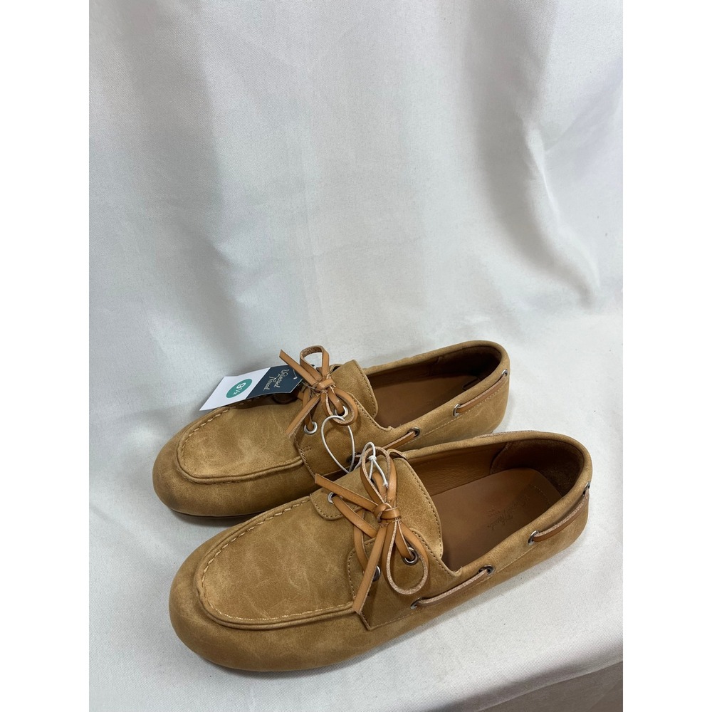 Universal Thread‎ Womens Boat Shoes Tan Faux Suede Loafers Size 9.5 NWT
